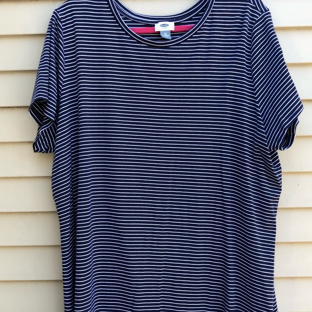 Navy Striped Tee Shirt